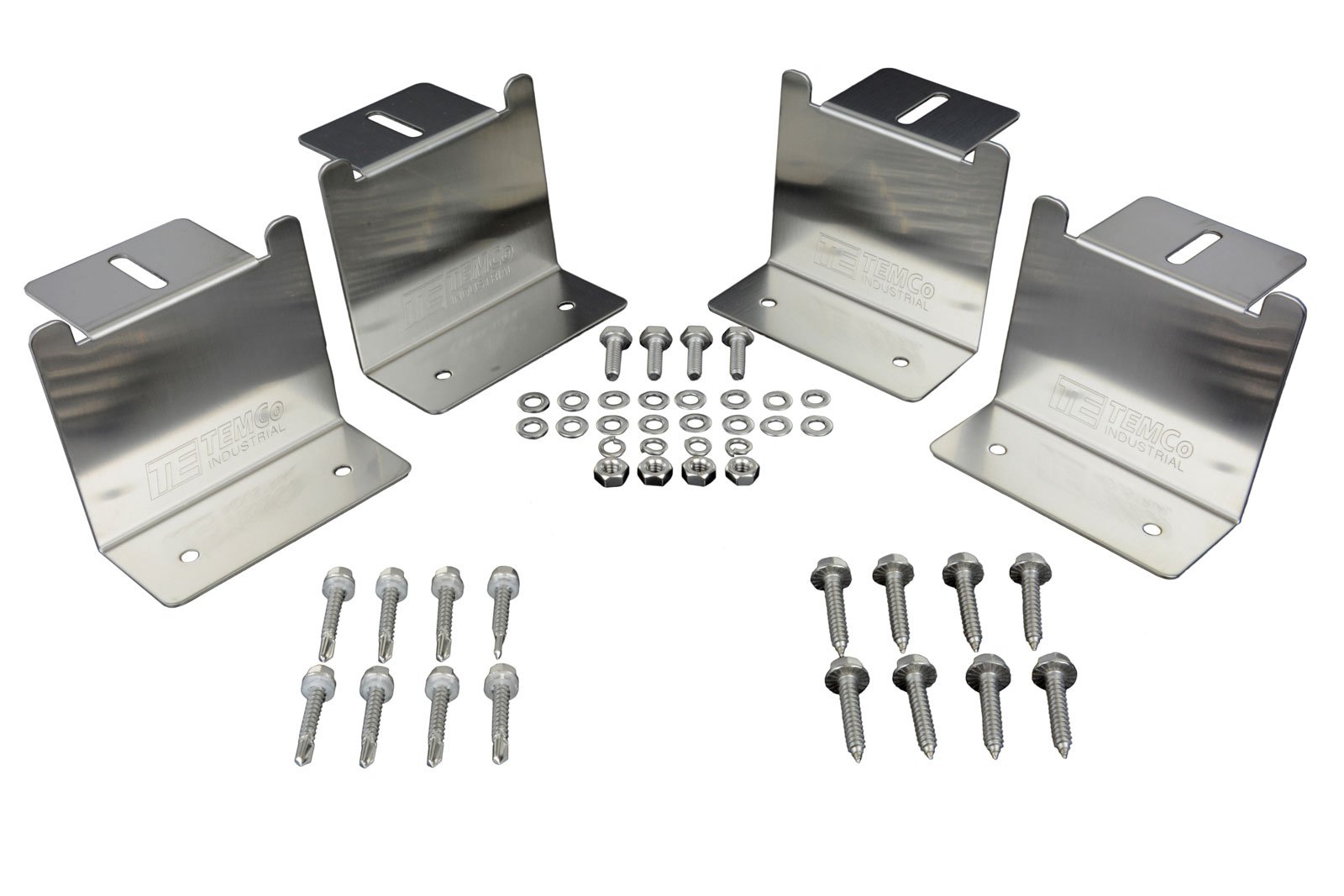 Buy Temco 1 Qty New Solar Panel ing Z Bracket Stainless Steel Kit Set