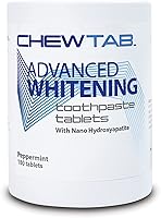 Vista 5 de Chewtab Advanced Whitening - Tabletas de pasta de dientes blanqueadora con nano-hidroxiapatita, 180 unidades de repuesto (canela)