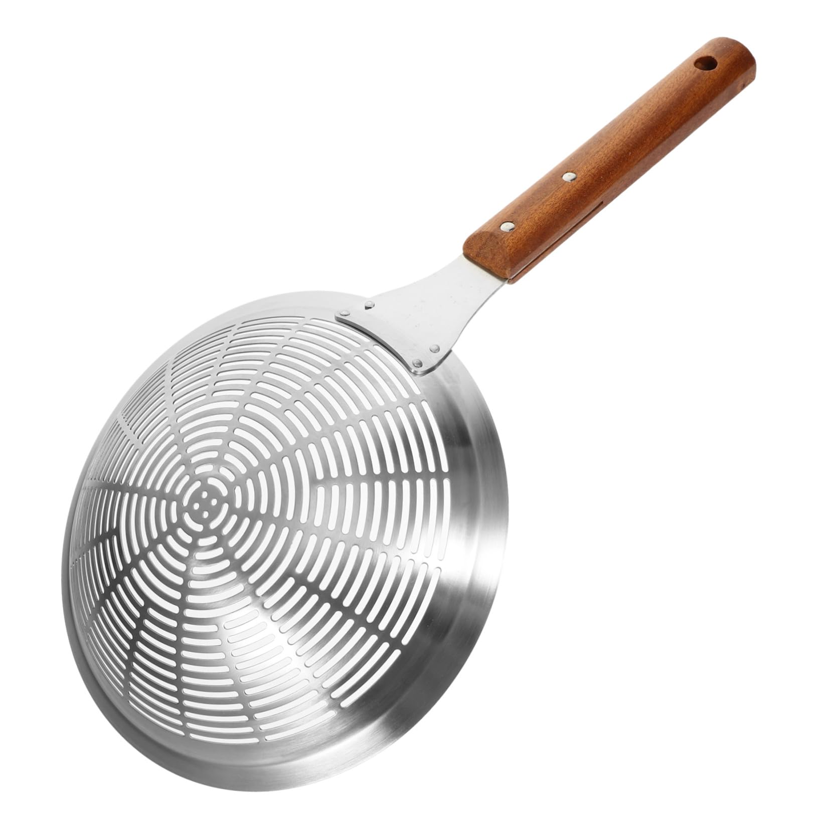 Edelstahl Abtropflöffel mit Langem Griff für Küche und Kochen