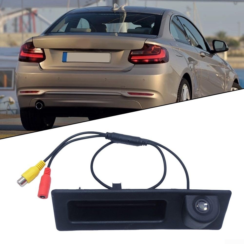 Kamera cofania HD do BMW serii 2 F45 2010-2017 z widokiem na uchwyt bagażnika
