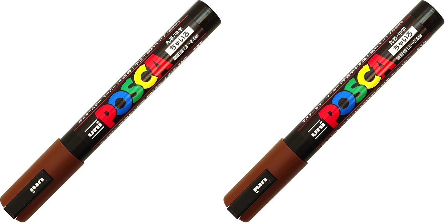 Uni Posca Fine Marker, White (PC3M.1) (Pack of 3)