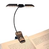 14 LED Rechargeable Book Light for Reading at Night&comma; Eye-Care Reading Light for Books in Bed&comma; 180° Adjustable&comma; Clip on Lamp&comma; 3 Color Temperatures&comma; Lightweight&comma; Present for Reader