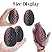 7 Pcs DND Dice Set and 3D Printed Dragon Egg,D&D Dice Dungeons and Dragons Polyhedral Dice Starter Games Fidget Toys Set for RPG MTG Table Games,Black Red