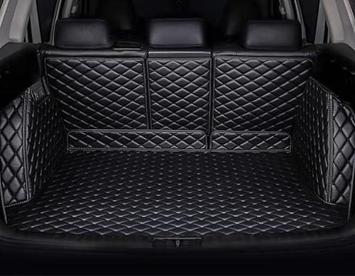 Alfombrilla de carga trasera+protector de asiento trasero+protector de paneles laterales altos compatible con Porsche Macan/Macan S (no para Macan