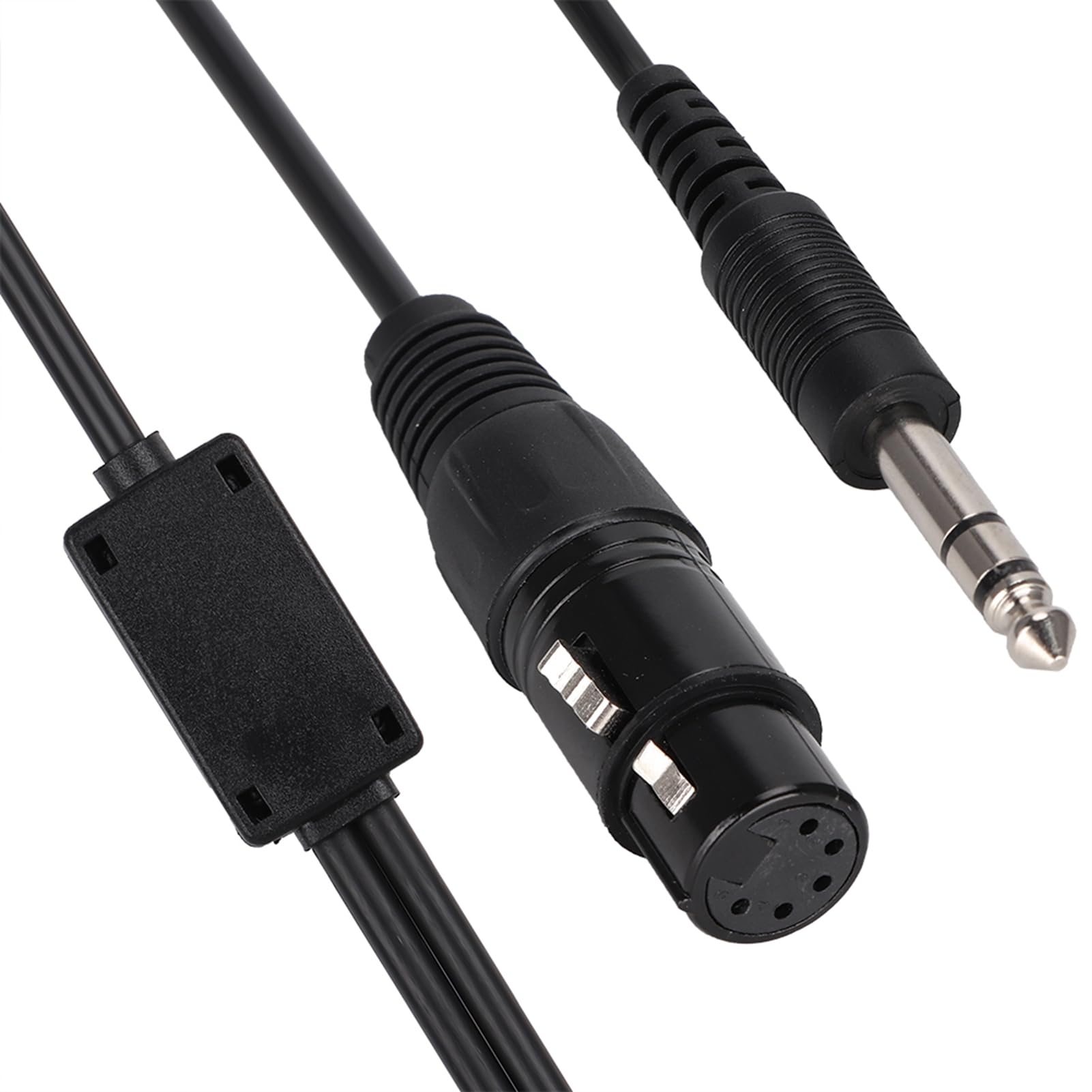 Yosoo Health Gear Cavo Adattatore per Cuffie, da XLR a GA | Cavo per Cuffie Aeronautiche a 5 Pin, Struttura in Metallo ABS, Resistente Schermatura in Kevlar, per Conversione a GA,