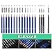 ELEAZAR35 Drawing Pencil Set in a portable zippered case (with 50-page A5 sketchbook) Includes sketching pencils and accessories for children, adults, beginners and professionals