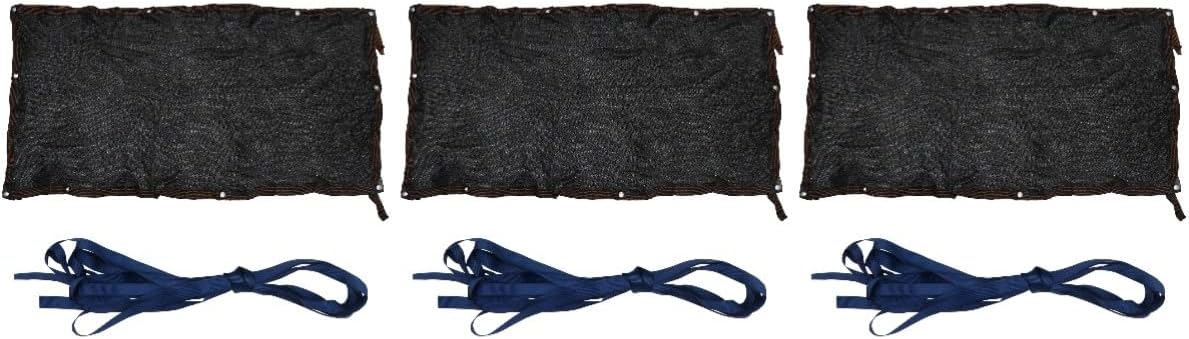 3pcs Outdoor Shading Net Aging Sunshade Cloth for Gardens Patios and Pools Sun Block Hdpe Material