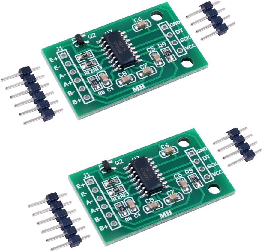 DIYmall 2pcs Hx711 Weight Weighing Load Cell Conversion Module Sensors Ad Module for Arduino Microcontroller