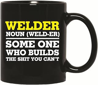 Gift for Welders Show Your Love for Welding Definition 11oz 15oz Black Coffee Mug