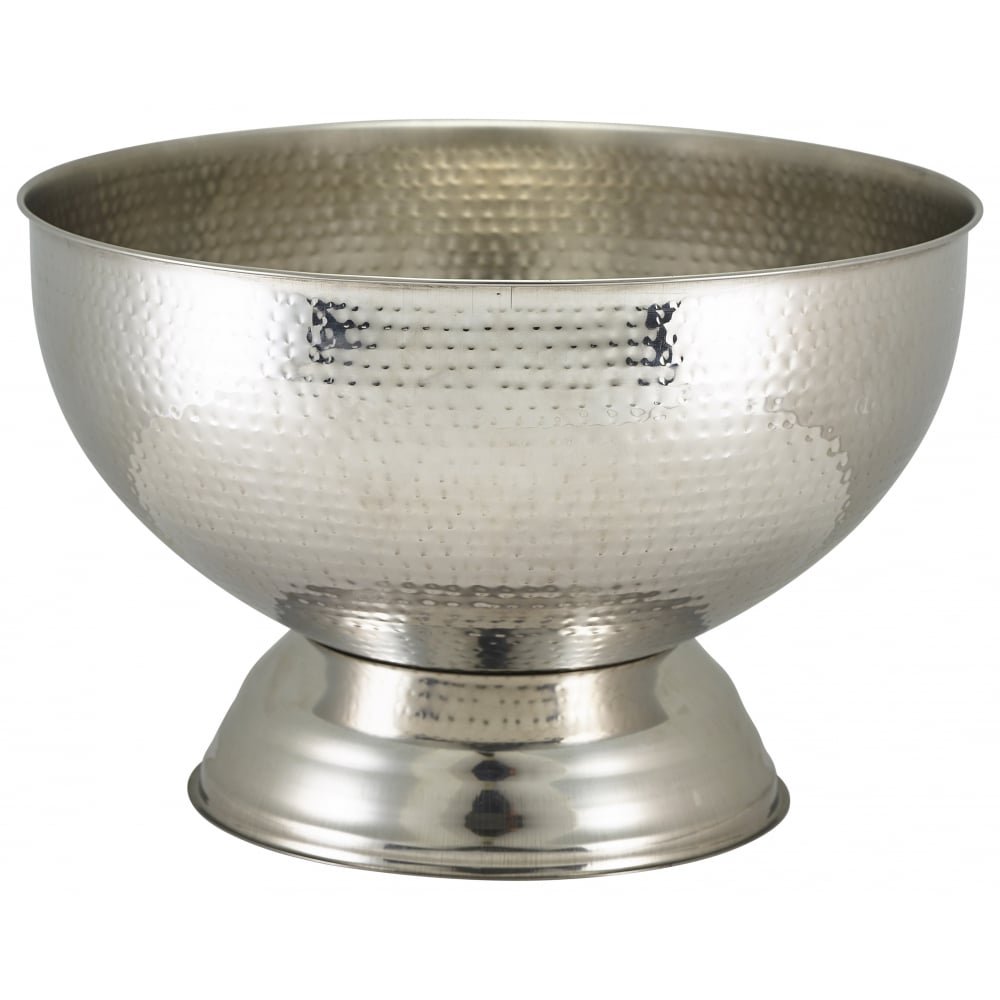 Stainless Steel Hammered Champagne Bowl, Bucket, Wine, Champagne, Cooler, Bar