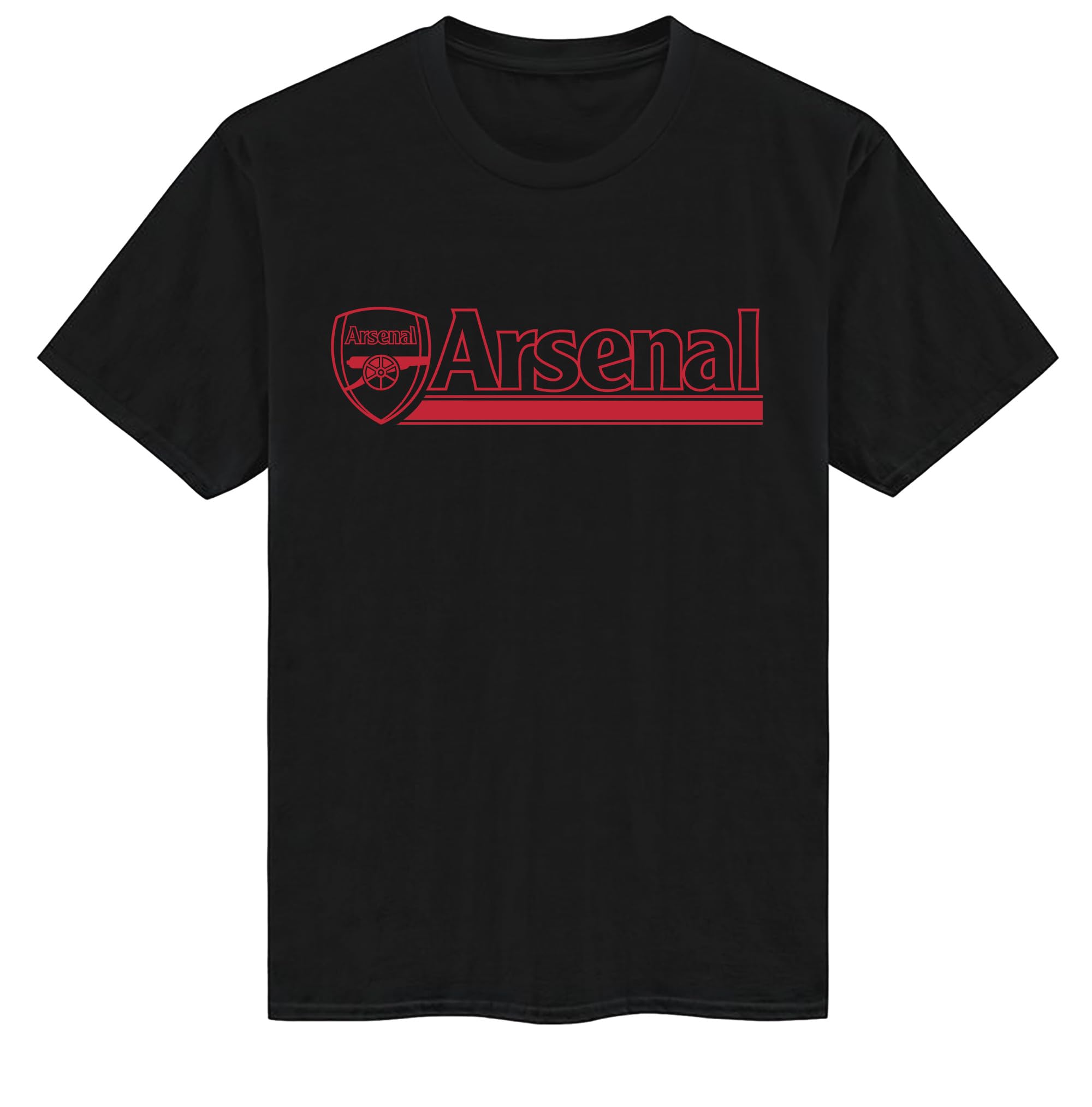Arsenal F.C.Shirt Red Letter Arsenal F.C.Graphic Tees Short Sleeve T Shirts Men Crew Neck Shirts