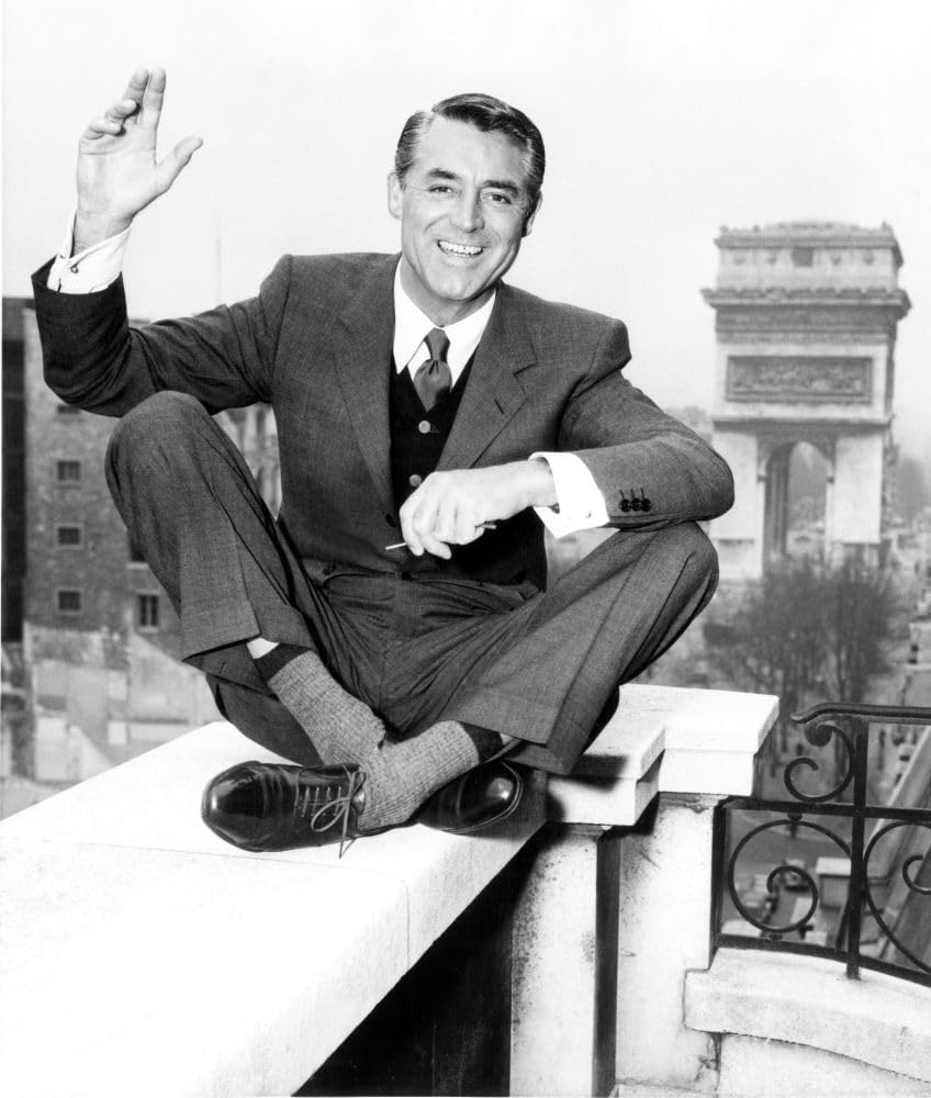 Amazon.com: Cary Grant Portrait Ca. 1956 On Balcony Of Paris Hotel