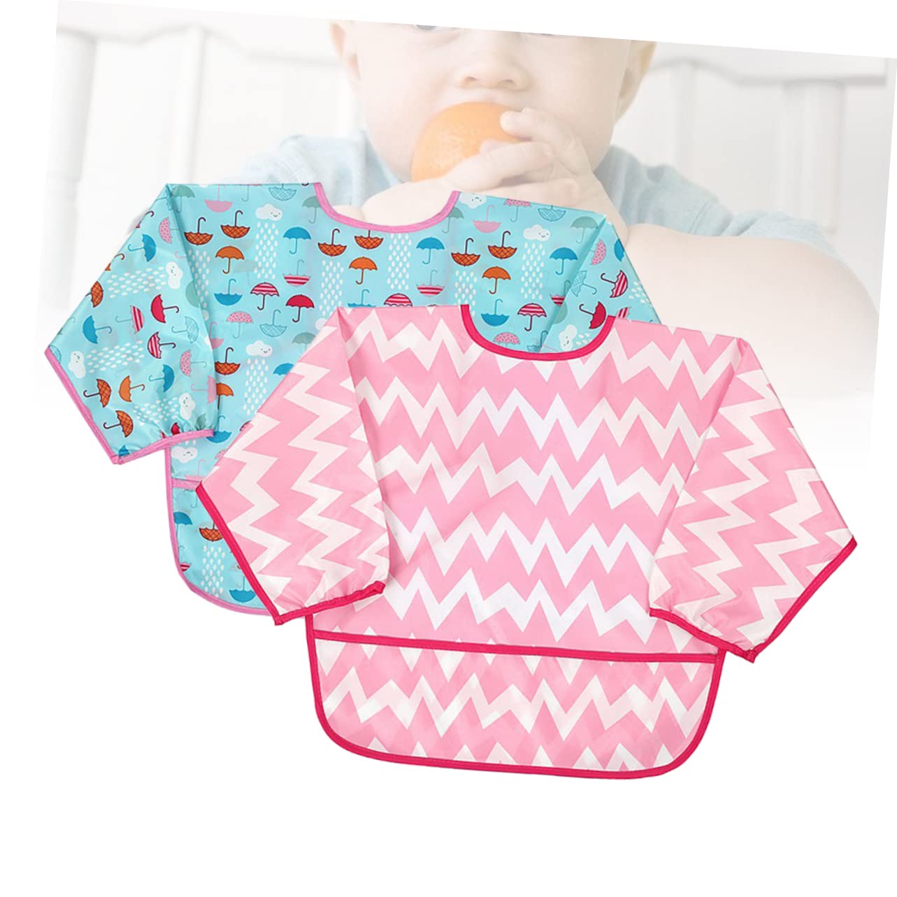 VICASKY 2 grembiuli da mangiare per bambini overol para niño camice per bambini, bavaglini impermeabili per bambini, grembiule impermeabile in apron