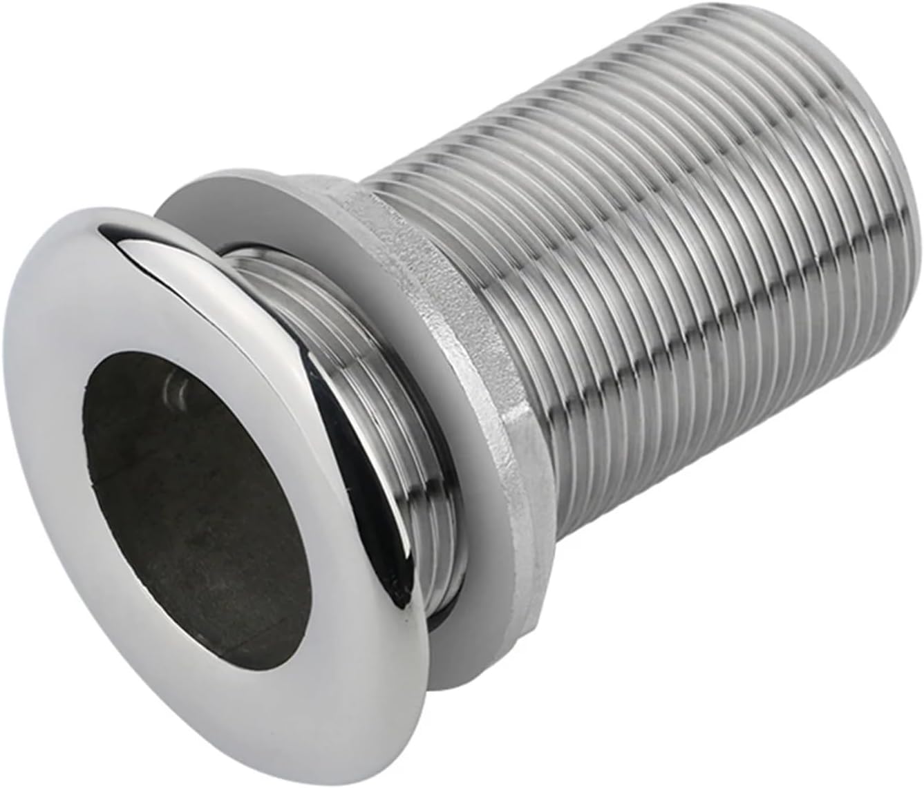 1pc Boat Thru-Hull Plumbing Fitting 316 Stainless Steel Drain Connector Water Drain Outlet for Interior Diameter Hose for Boat Yacht(ALS1106A)