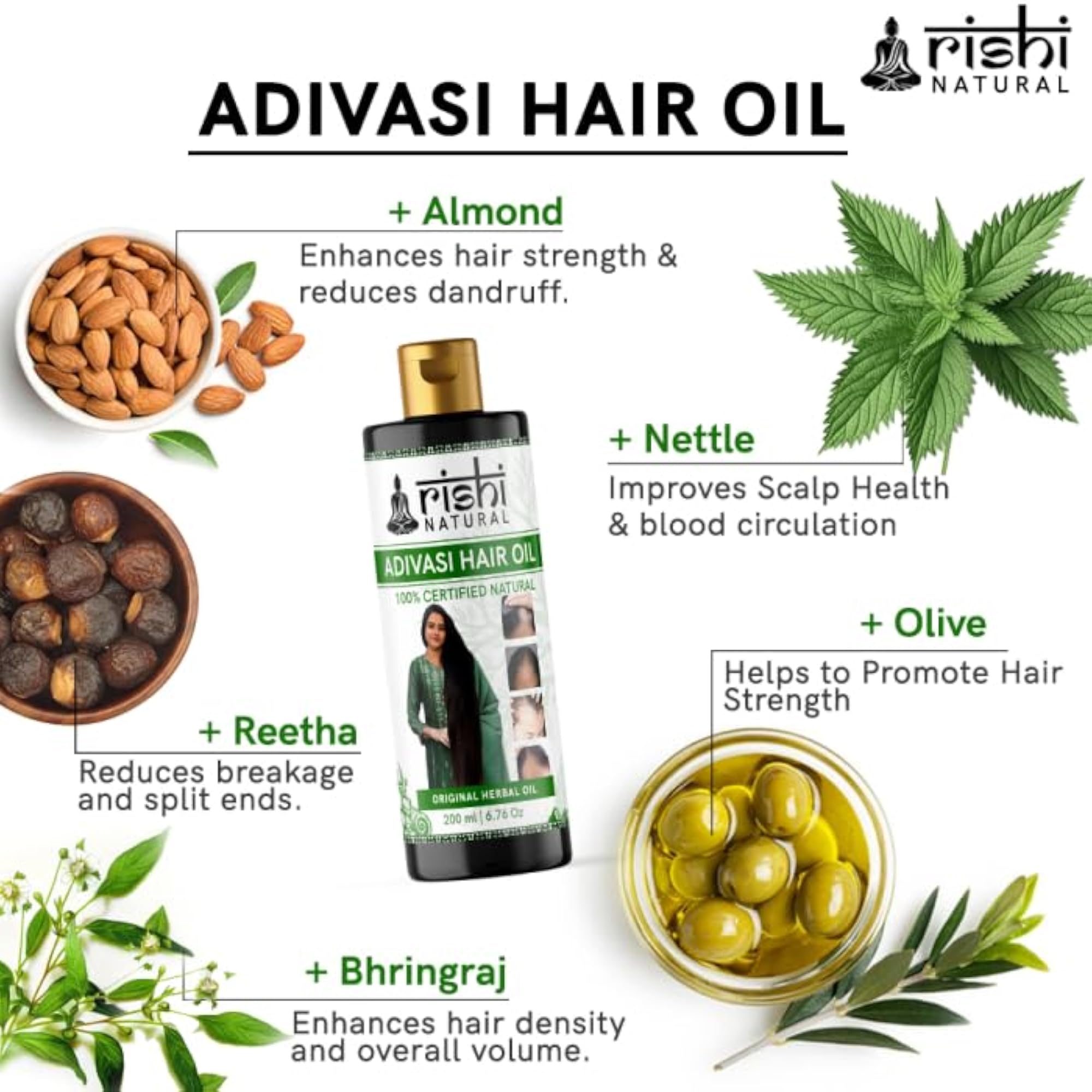 Adivasi Hair Oil - Chemical-Free Solution