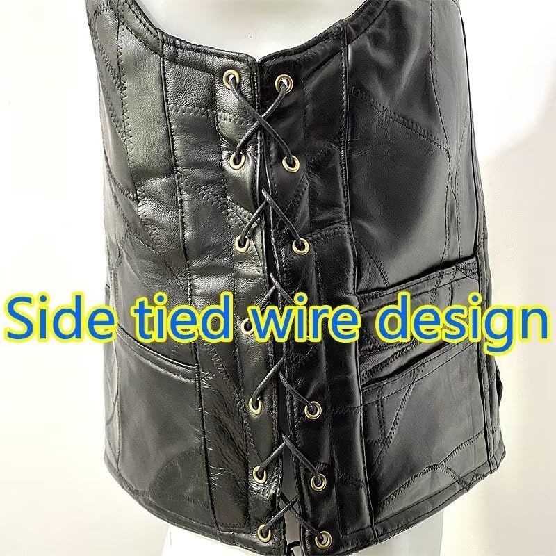 HEAVY オイルレザーベスト タン モトブルーズ VEST [HEAVY] バイカーズ