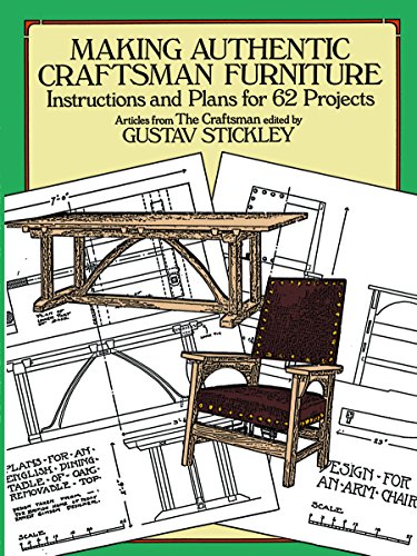 Making Authentic Craftsman Furniture: Instructions and Plans for 62 Projects (Dover Crafts: Woodworking)