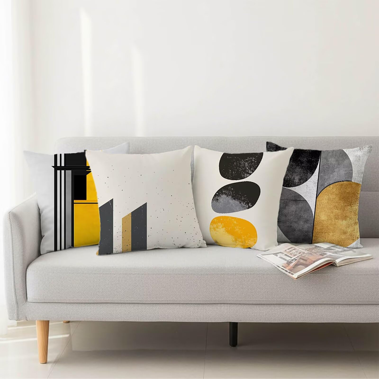 Kissenbezug 65 x 65 Outdoor Kissenbezug 65 x 65 CM Doppelseitiger Druck Einfachheit Deko Sofakissen Bezug Modern Kopfkissen Bezug für Frühling Sofa Bett Deko, Geschenke für Frauen (Samt) BZ-16095