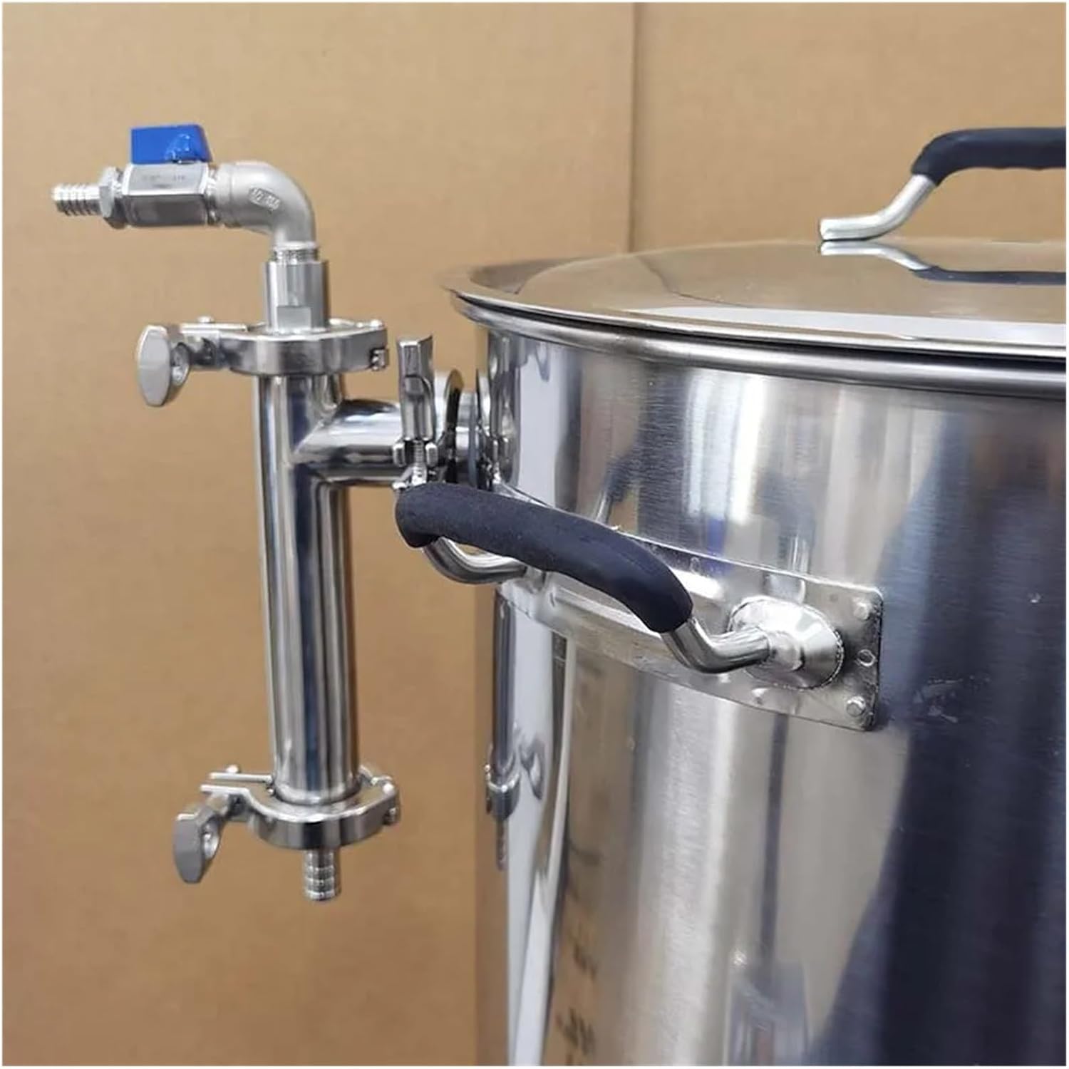 Brewing Equipment Homebrew Steam Condenser G2.0 Weldless 1.5" Tri Clamp Indoor Boil Kettle Part Food Grade 304 Stainless Steel Brewing Equipment