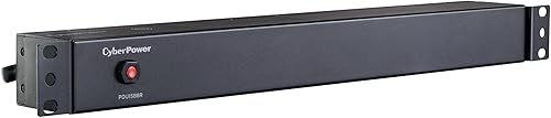 Miniatura 5 de CyberPower PDU15B8R PDU básica, 100-125V, 15A (Derado a 12A), 8 tomacorrientes, 1U montaje en rack