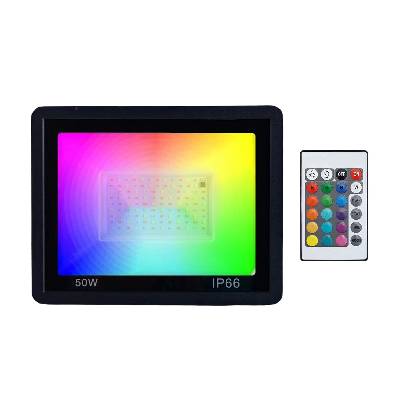 Éclairage LED pour extérieur et projecteur spot multicolore télécommandé jardin terrasse - 8