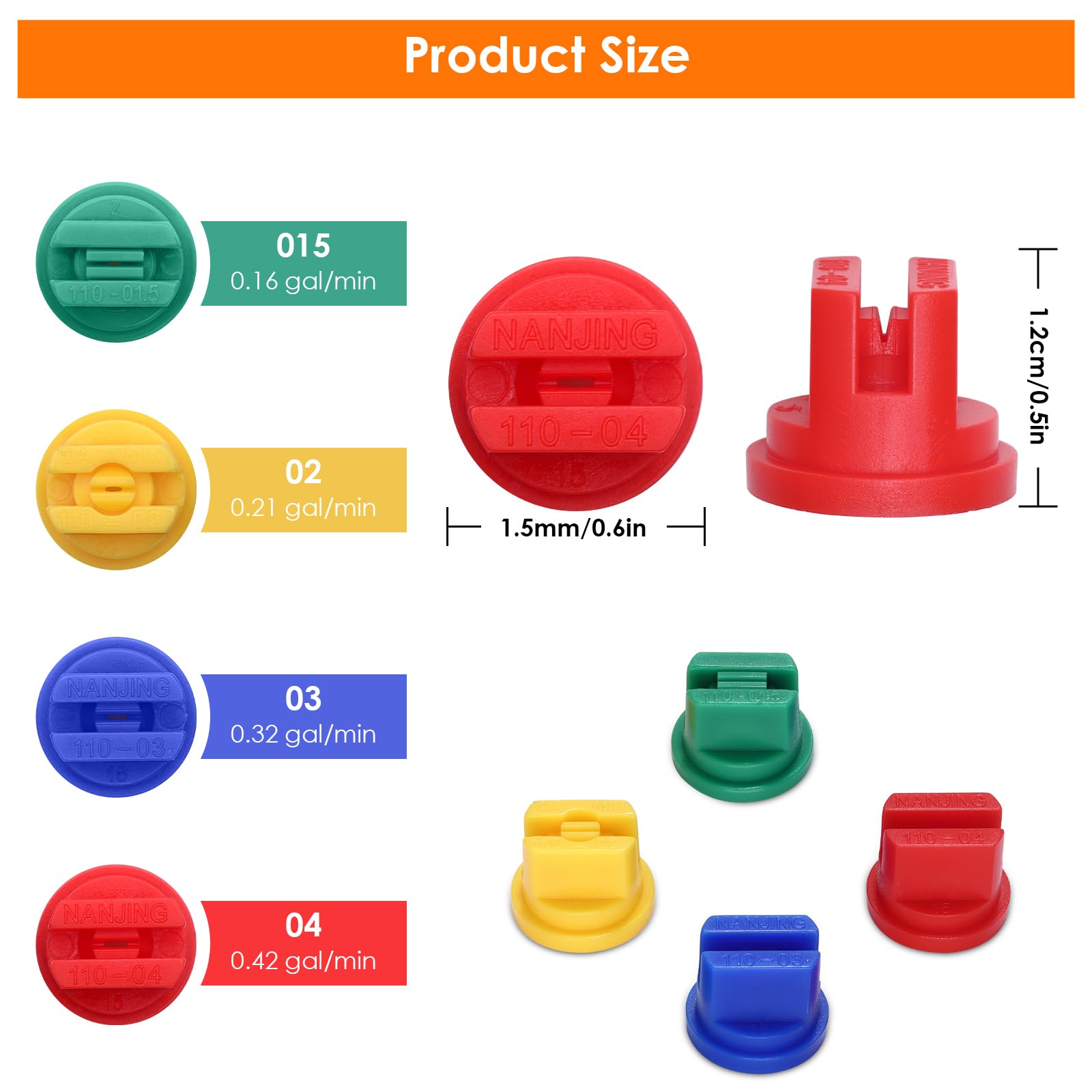 Amazon.com : Sprayer Boom Wand with 4 Flow Rate Nozzles -Wide