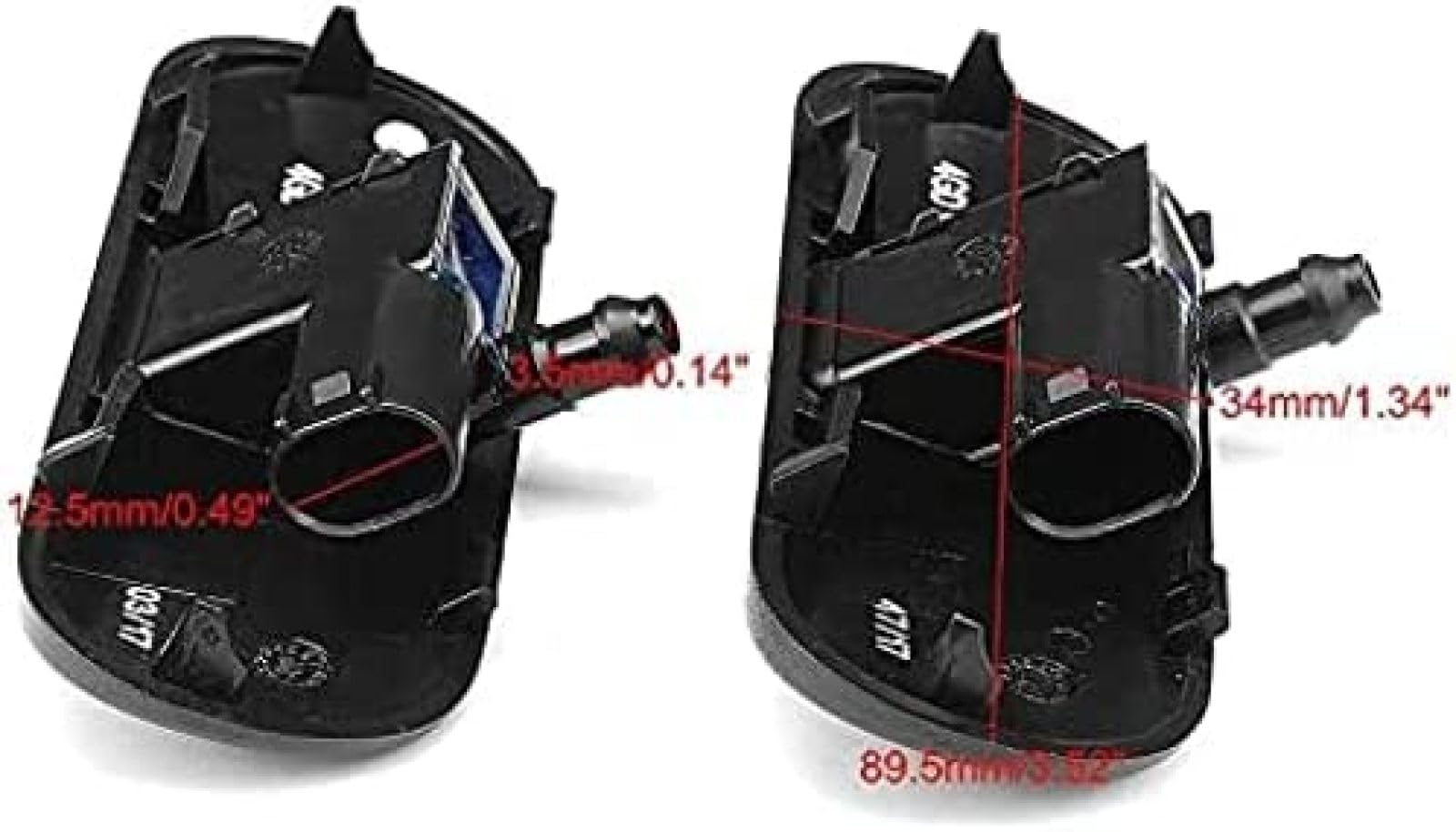 Raheem - 2 Ugelli Lavavetri Riscaldati Per Audi A3 A4 A5 A6 A7 A8 Q3 Q5 Q7 TT - Ricambio 4G8988987