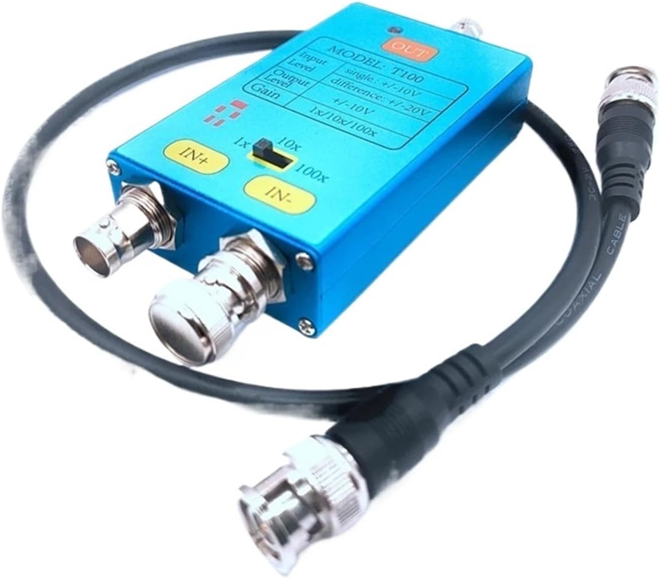 10M Bandwidth Oscilloscope Differential Gain Split Probes Weak Electrical Signal Measurement Tool 100X Signals Amplifier