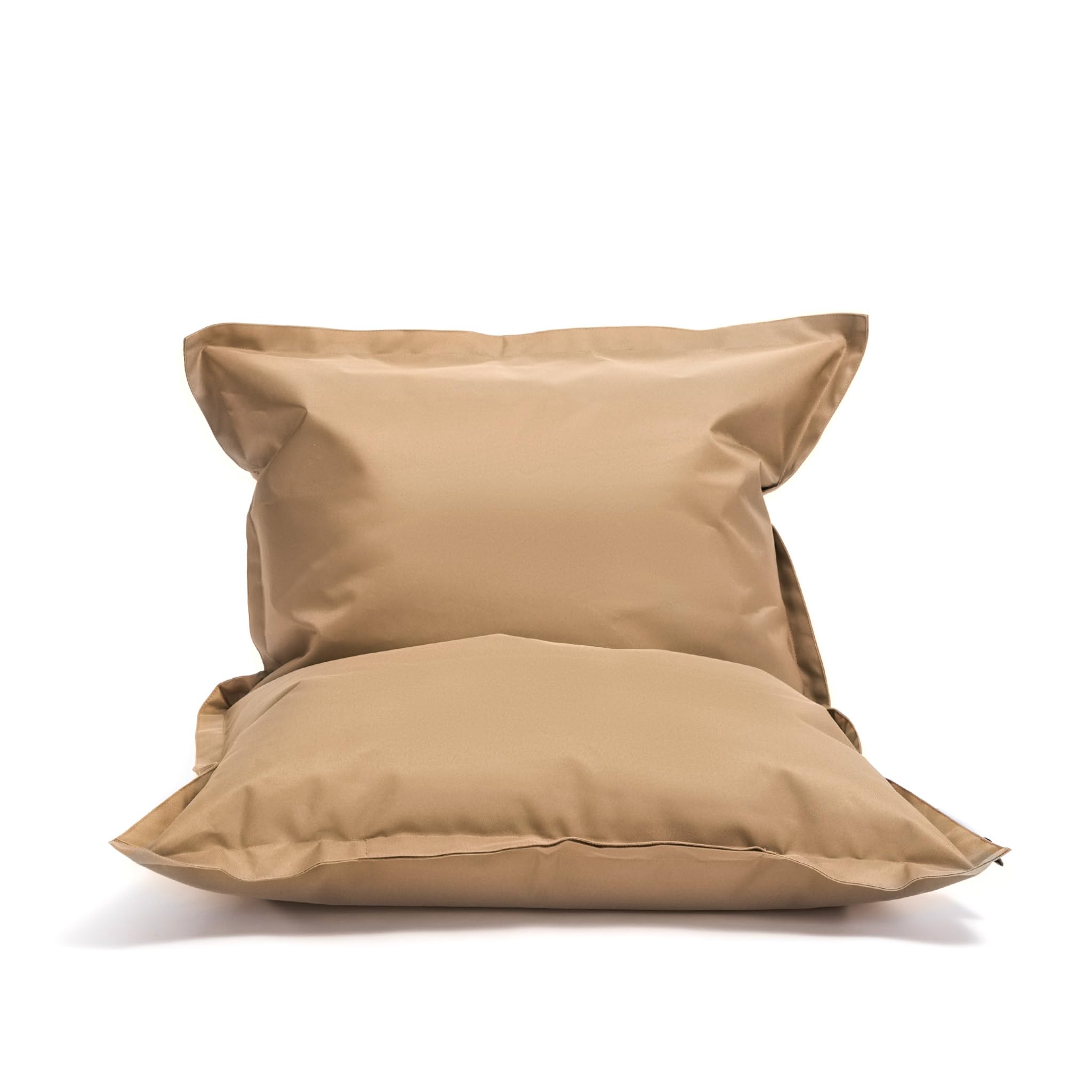 Ecopuf - Pouf Sako d’extérieur - Bean Bag pour Chambre - Coussin en Tissu élégant - Fauteuil de Relaxation - Taille S - 140x100 - Beige Nc17