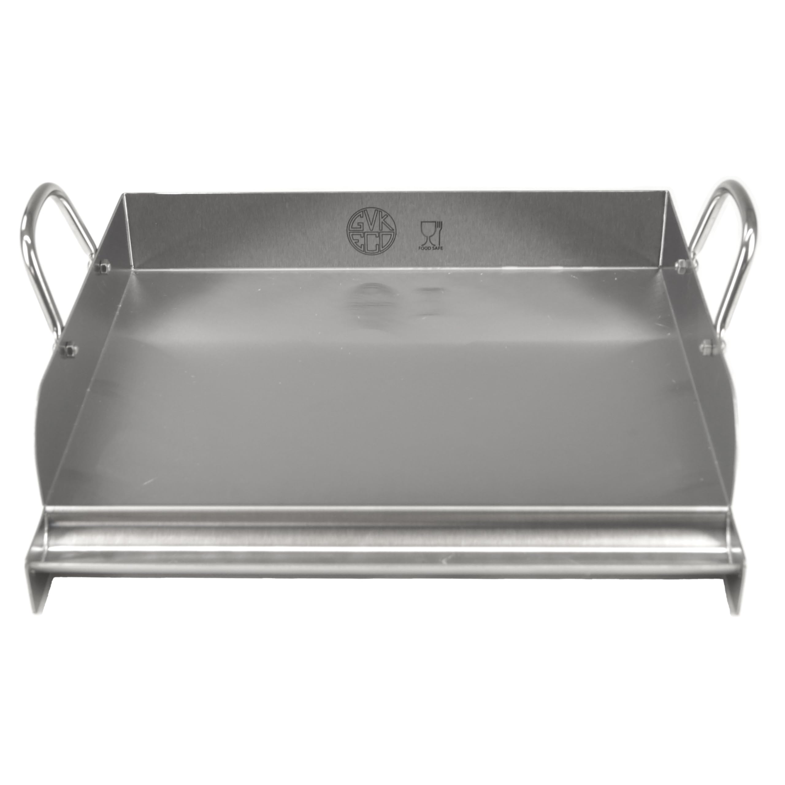 Piastra per barbecue in acciaio inox, 32 cm