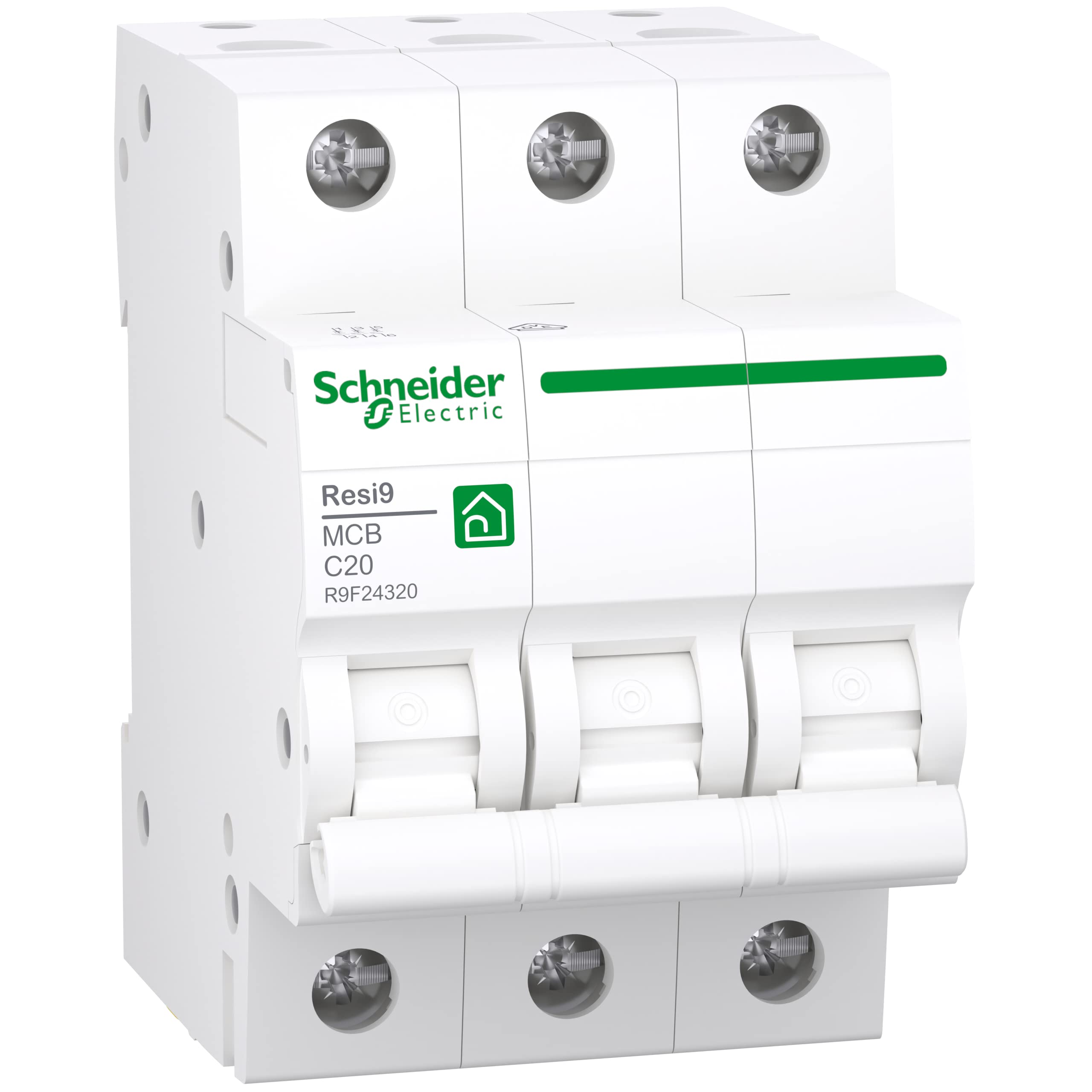 Schneider Electric Wyłącznik nadprądowy RESI9 3P 20A C 6KA, R9F24320