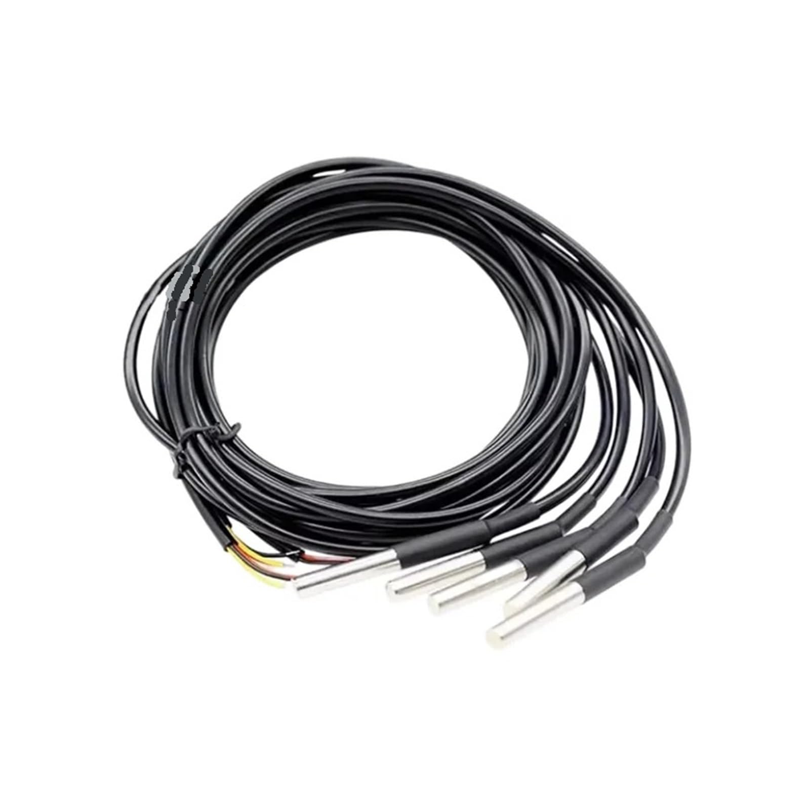 5 uds DS18B20 temperatura impermeable, Compatible con Arduino, sonda del Sensor Sensor de temperatura Digital de acero inoxidable 1M 2M 3M 5M Cable(5M)
