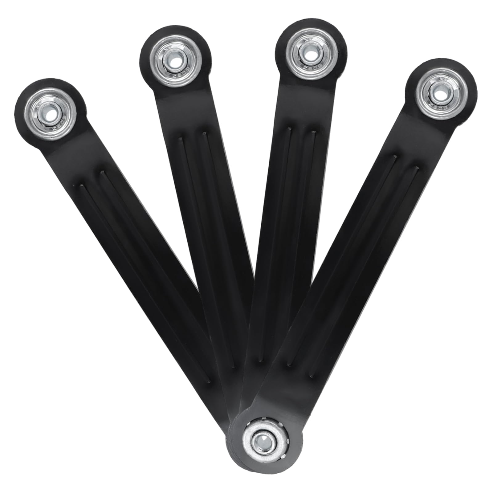 9.9 Inches Glider Bearing Arm Bracket 4Pcs, 7.5 Inches Centers, Black