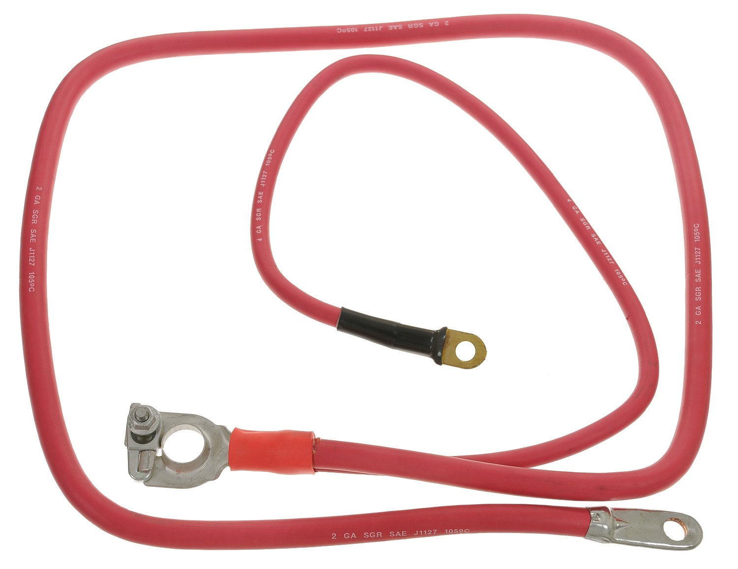 ACDelco Professional 2BC49X Red 2 Gauge Positive Lead Free Battery Cable with Auxiliary Leads