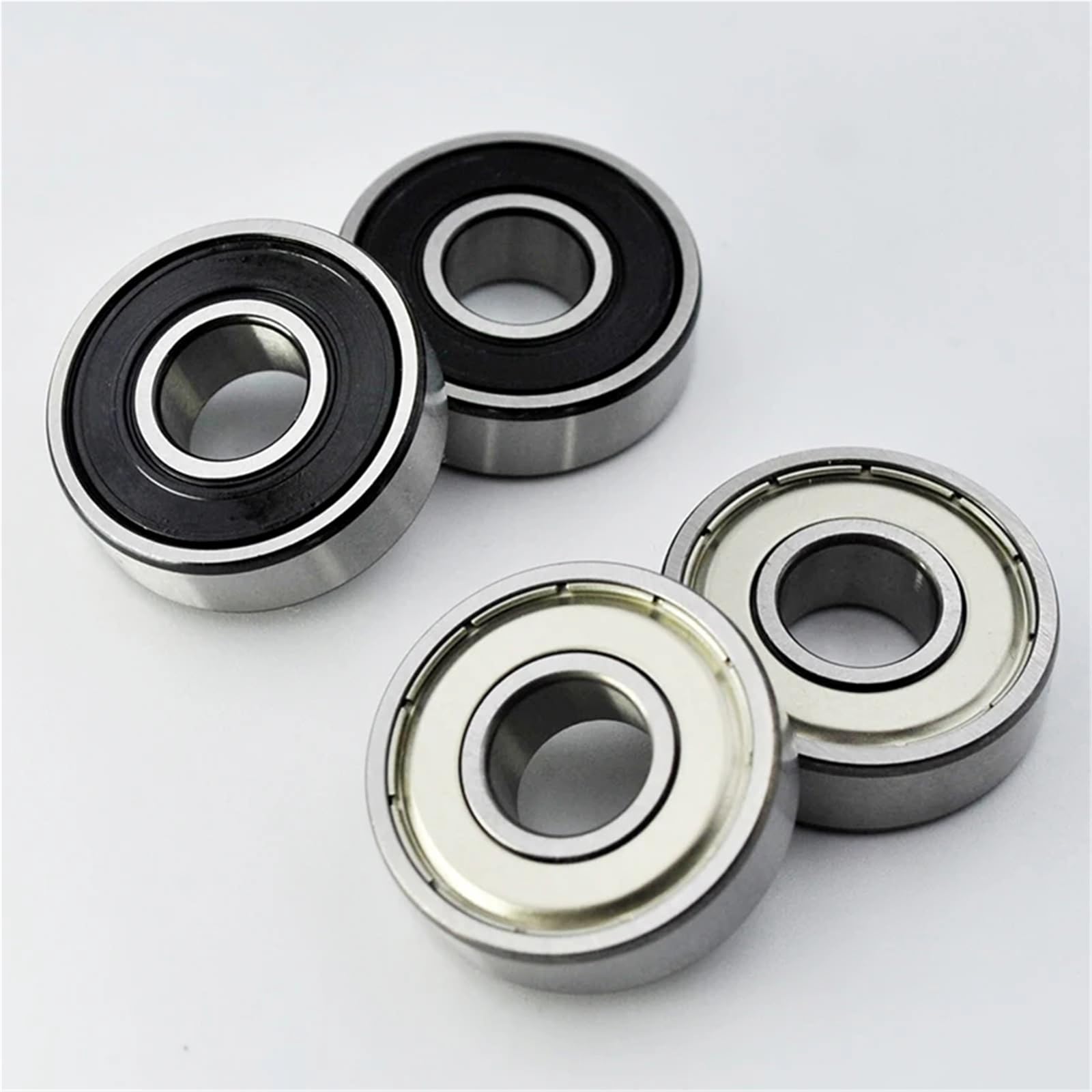 Lot de 10 roulements à billes à rainure profonde en acier chromé 6000 2RS ZZ 10 x 26 x 8 mm 6000RS 6000Z DDU 2Z, diamètre intérieur 10 mm, lot de 10 (6000 2RS Premium)