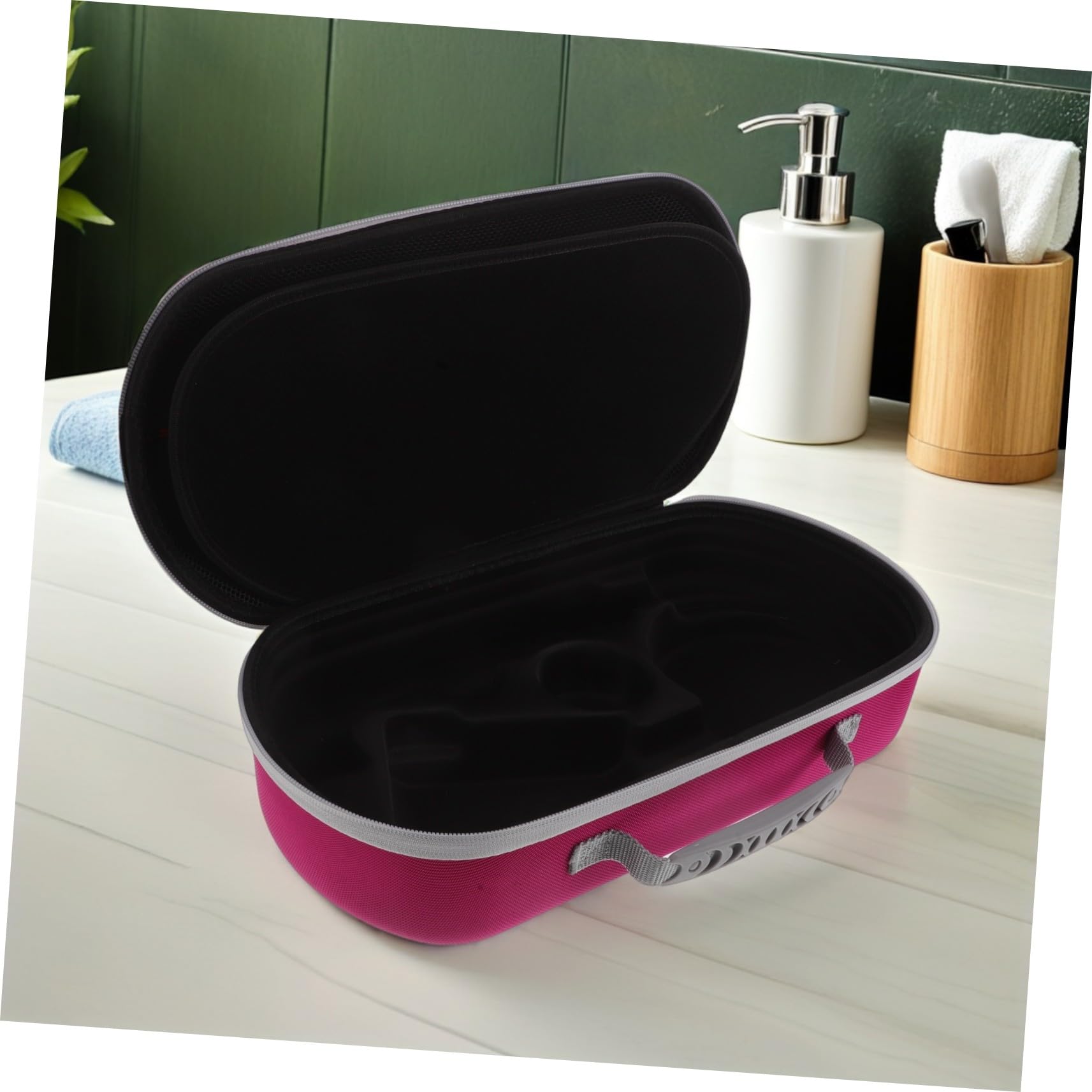 iplusmile Bolsa Organizadora para Secador de Pelo Compatible con Dyson Estuche Compacto y Resistente para Herramientas de Cabello Bolsa de Viaje Multifuncional con Cremallera y Diseño