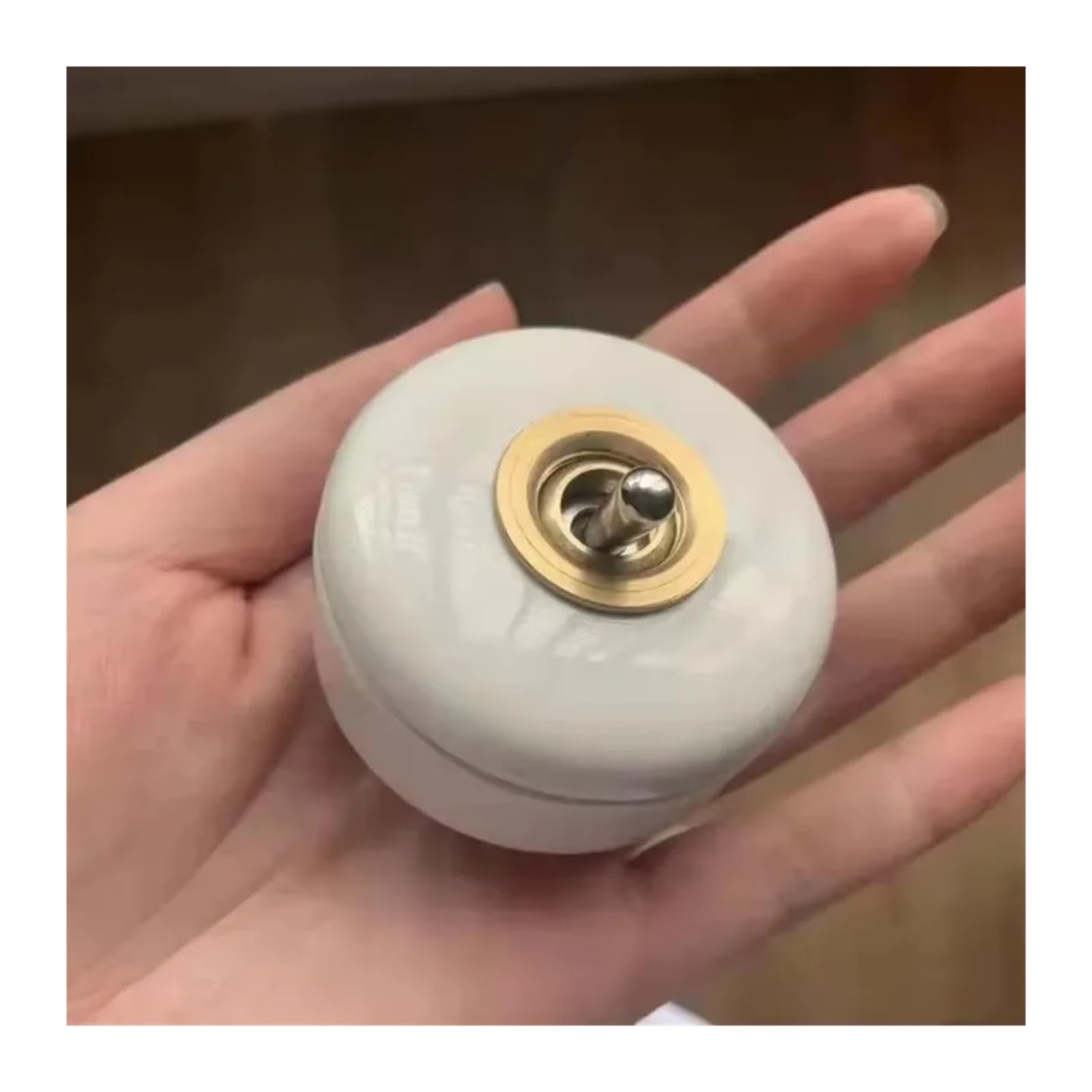 Interruptor de pared de latón con palanca, 1 módulo, 1 vía, 2 vías, for luz de cama(Copper 2 way)