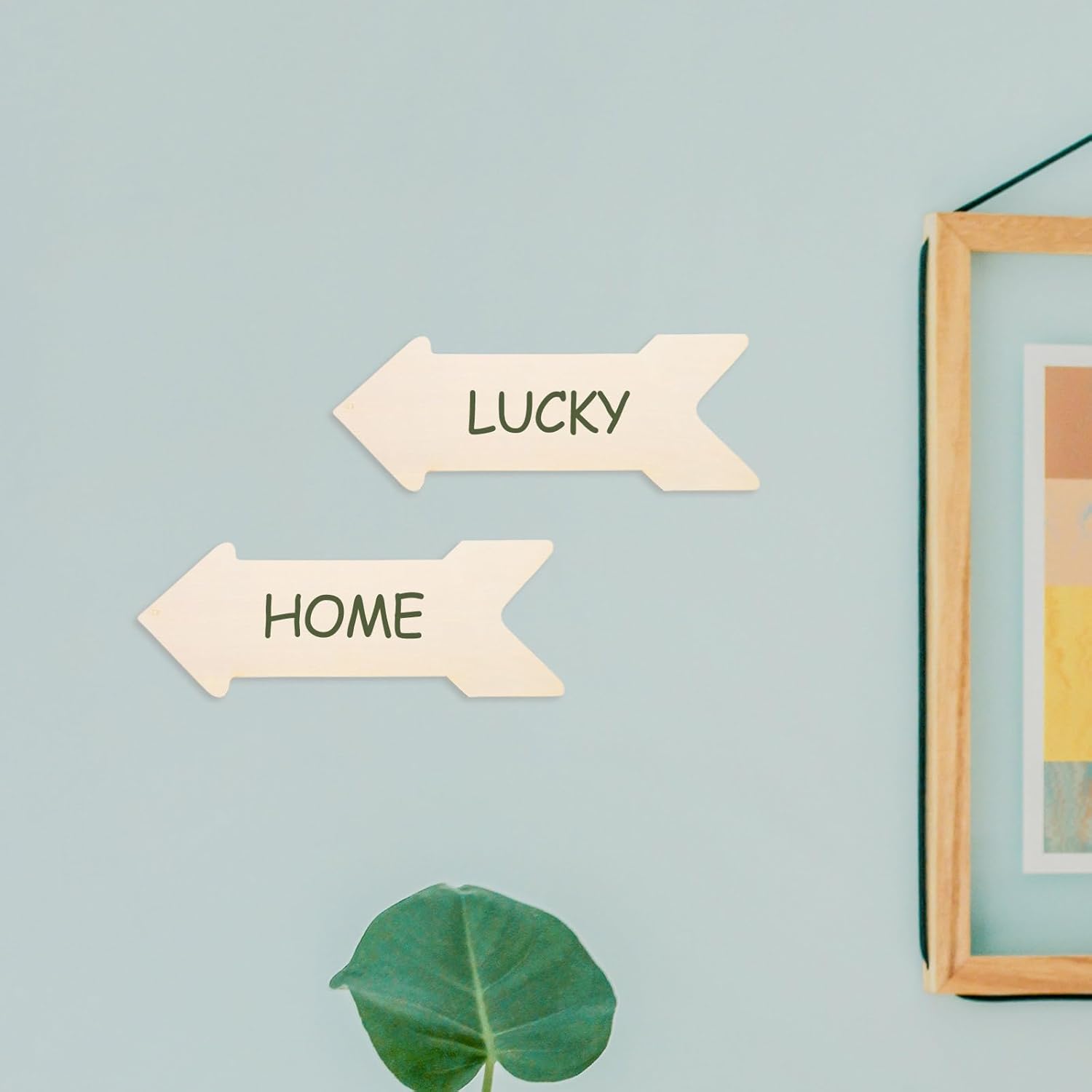 8Pcs Wooden Arrow Signs, Unfinished Arrow Wood Sign Cutouts Hanging Wooden Plaque for DIY Craft Halloween Christmas Signboard Decoration Ornament - Image 7