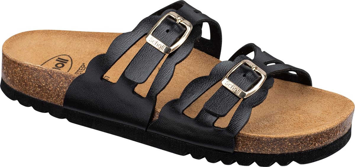 Scholl Women's Jeanne Sandal, Black, 8 UK