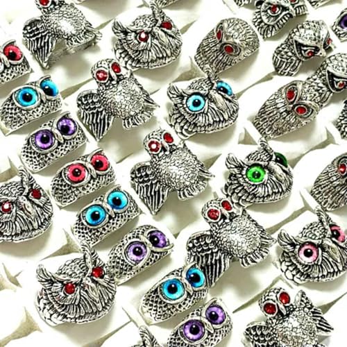 Bagues hibou et animaux bohèmes pour soirées et festivals - 6