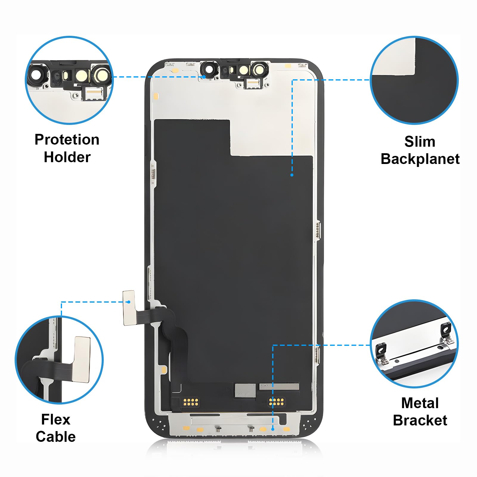 for iPhone 13 Screen Replacement Kit: BeeFix Screen for