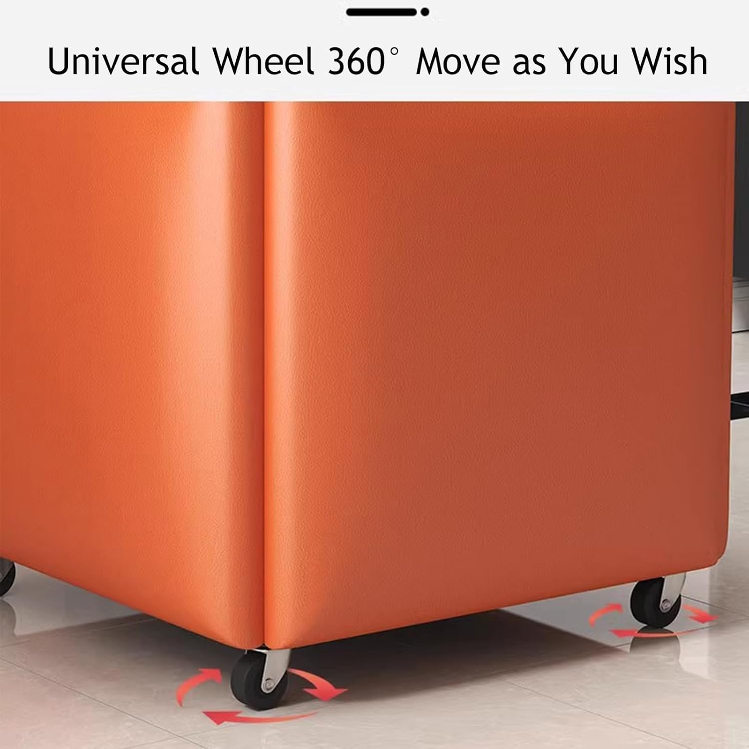 5-in-1 beweglicher Würfel-Ottomane mit Rollen, vielseitiger Leder-Fußhocker für Wohn- und Esszimmer, stilvolle 34,8 cm große, grüne quadratische Sitzgelegenheit, perfekt für kleine Räume und moderne