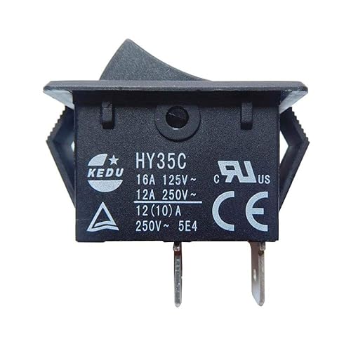 2 unids KEDU HY35C 2Pins Interruptor de botón AC 125250V 161210A ON Off Interruptor basculante de arco Interruptores de tecla pulsadora para