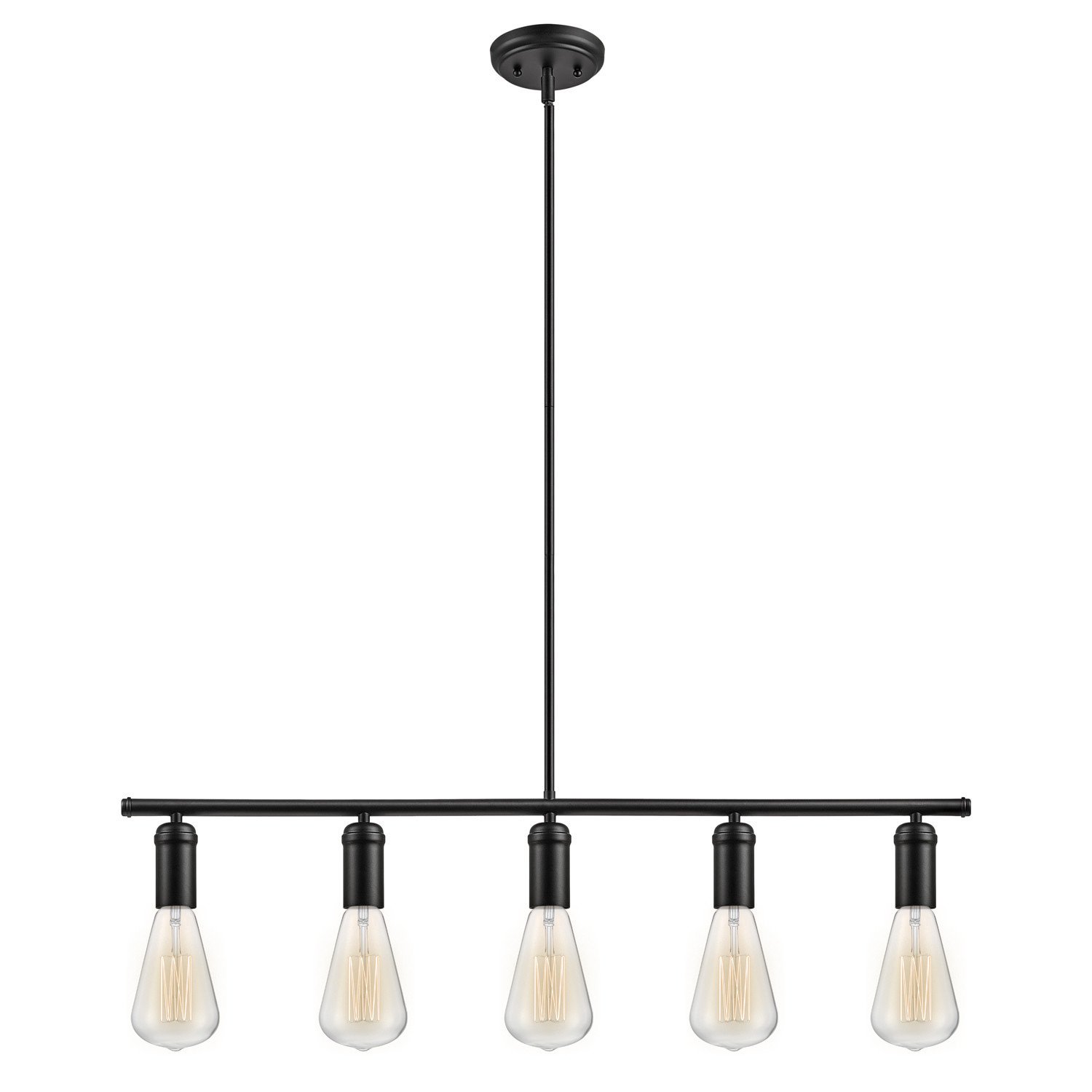 Globe Electric Novogratz x Globe 65070 Chromeo 5-Light Linear Pendant, Finish, Matte Black