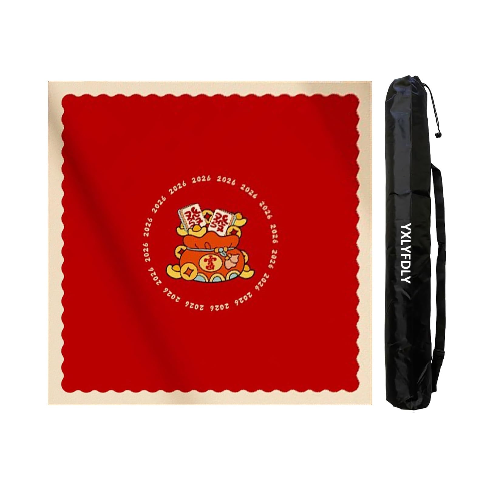 vrfvsdasAAS Silent and Noise Reduction with Carrying Bag, Large Play Mat for Mahjong, Poker, Card, Board, Tile Games(140cm/55.11in)