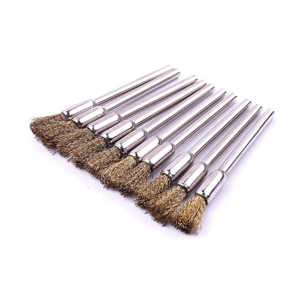 Zestaw szczotek drucianych do wiertarek, szczotka druciana tarczowa, 40 szt./partia, trzonek 3 mm, 4 rodzaje, nylon/włosie końskie/mosiężne/stalowe, polerujące narzędzi szlifierskich obrotowych