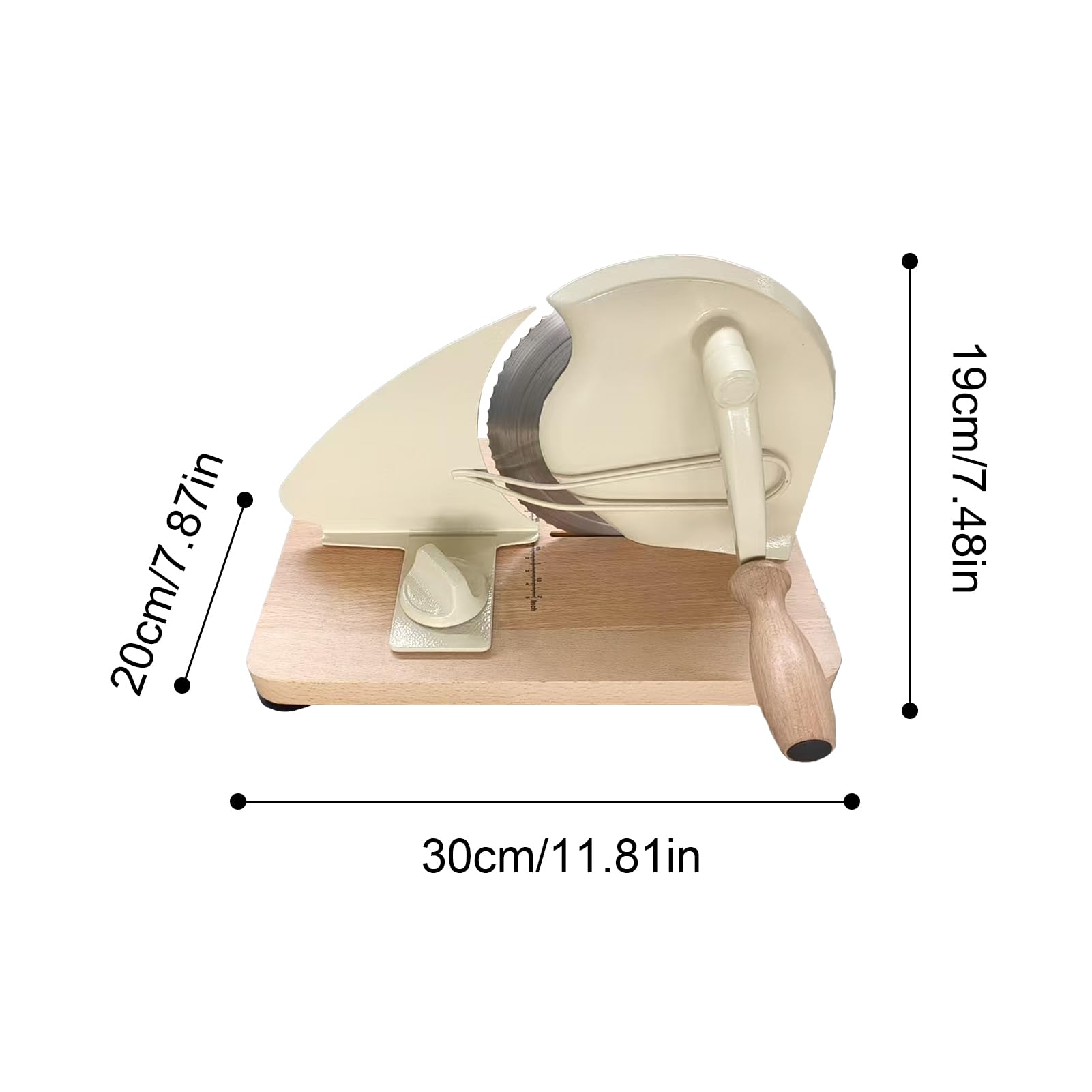 Weytoll Rebanadora de Pan Manual, Espesor de Corte Regulable 1-20mm