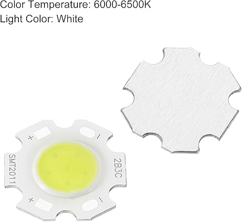 Miniatura 4 de MECCANIXITY COB - Bombilla de chip de luz LED de 0.787 in, 3 W, 260 mA, ahorro de energía para foco, paquete de 15, color blanco