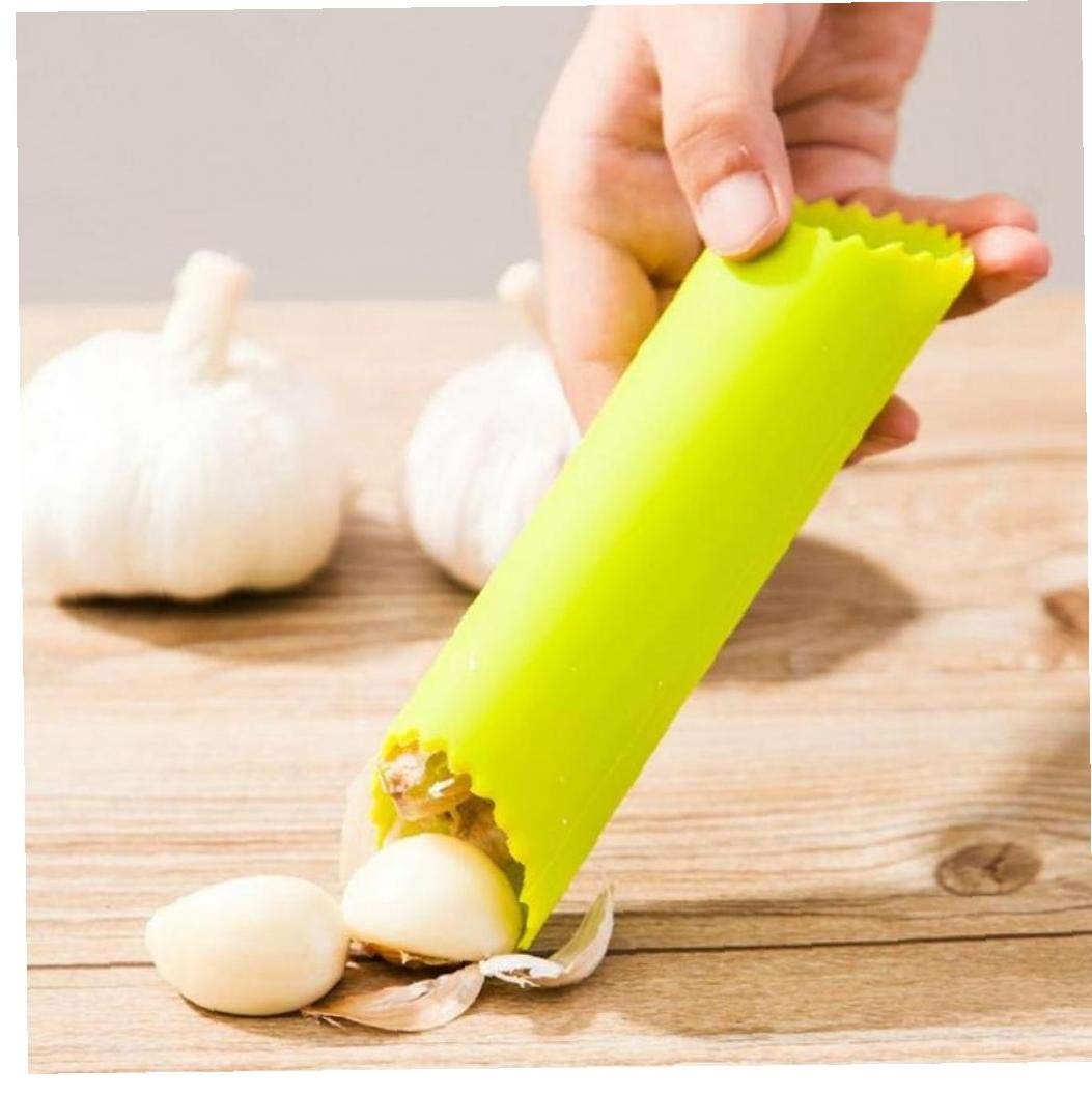 Casecover [Random] Colorful Silicone Peeler Easy Peeling Tube Garlic Magic Kitchen Accessories Tool Cooking Tools Gadget (Random Color)