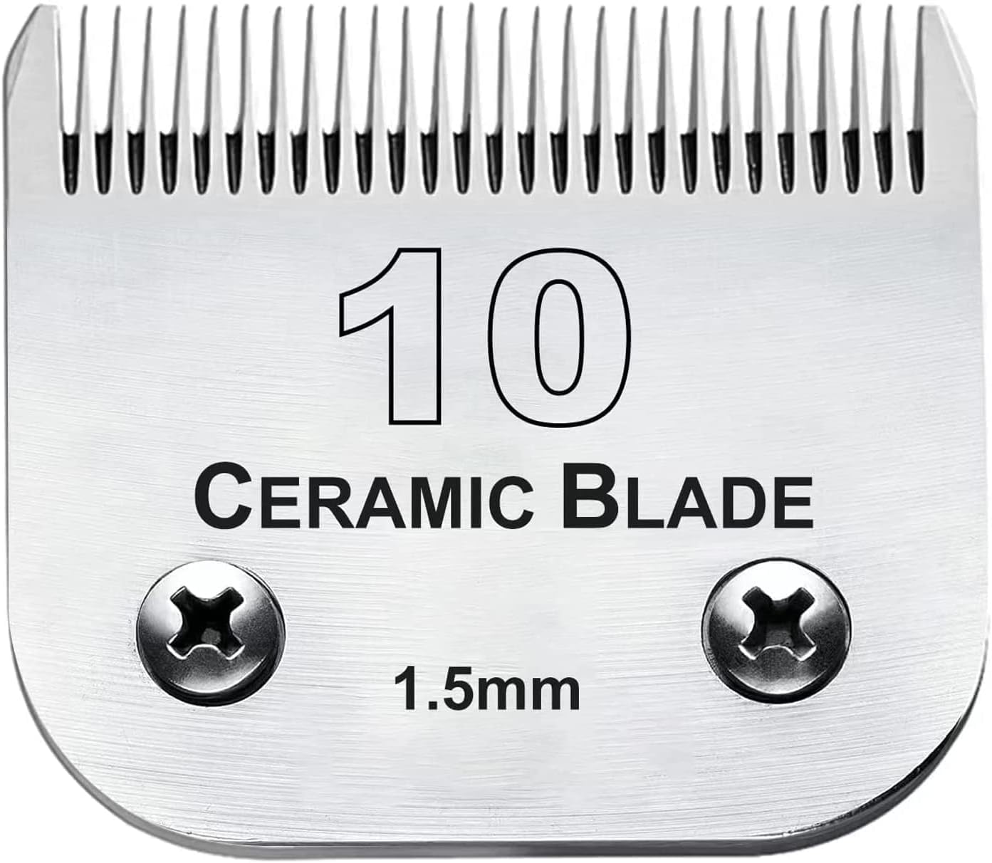 Dog Grooming Replacement Blades Compatible with Andis, Oster, and Wahl Clippers (10), Silver